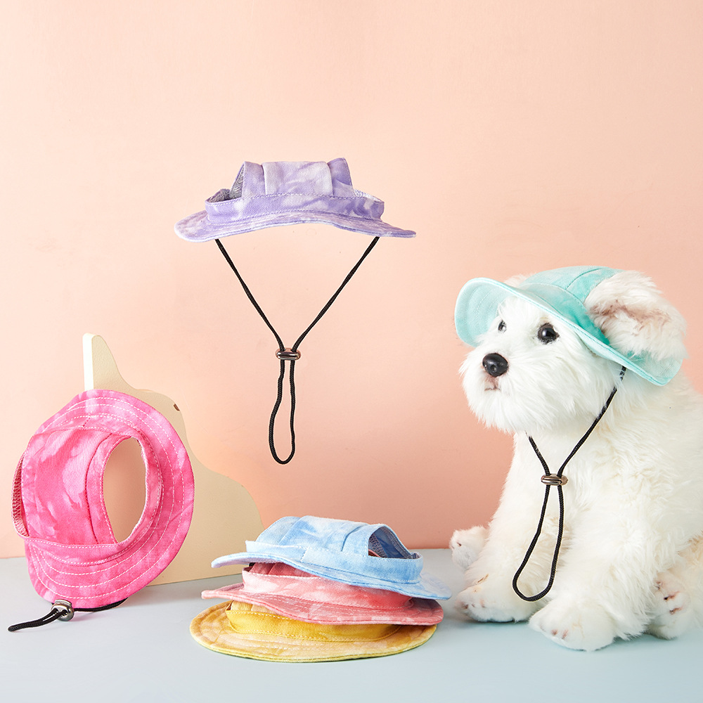 Windsor Knot Tie - Tie Dye Pet Bucket Hat for