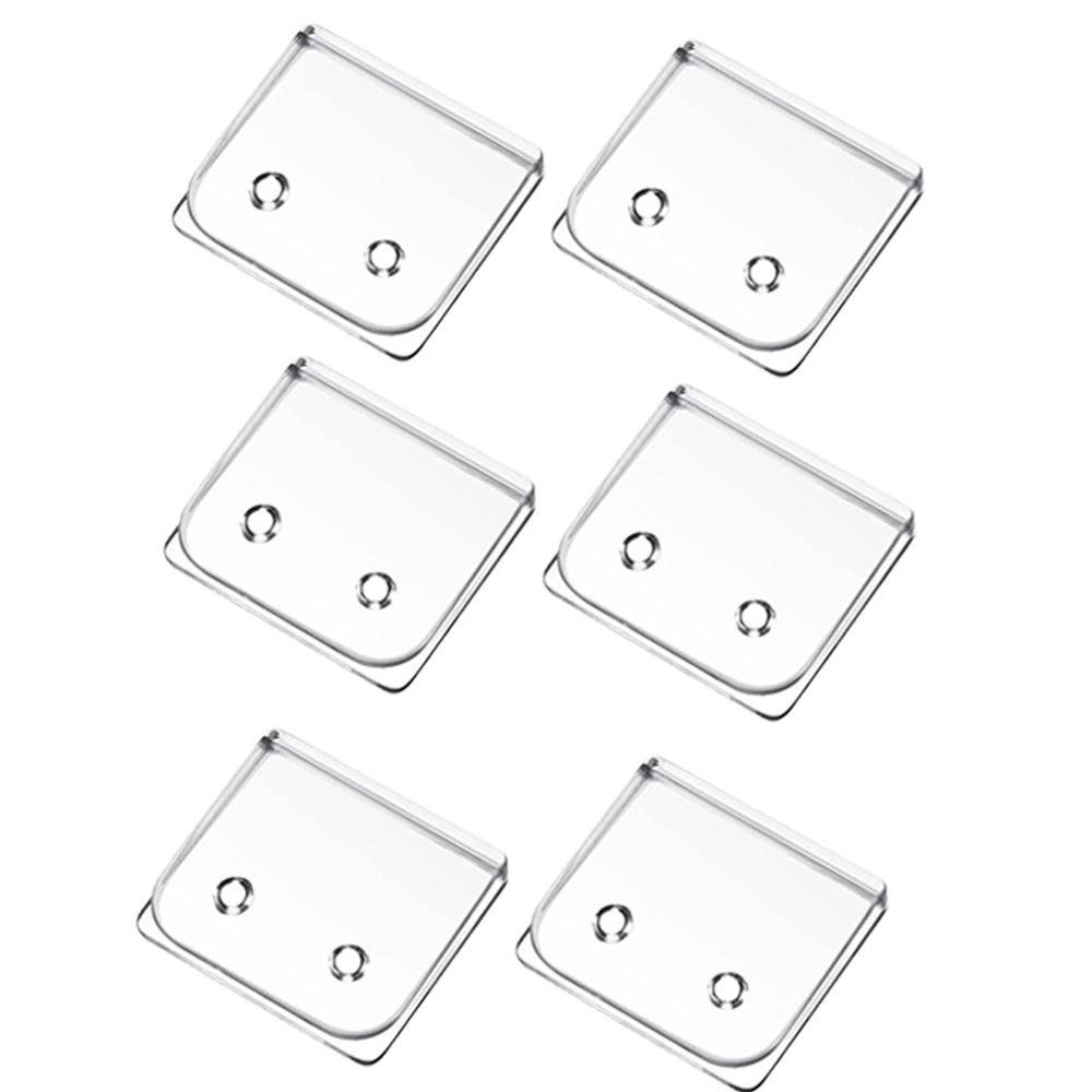 Windsor Knot Tie - 2/4/6/8Pcs Non-Punching Curtain Closure Clip Transparent