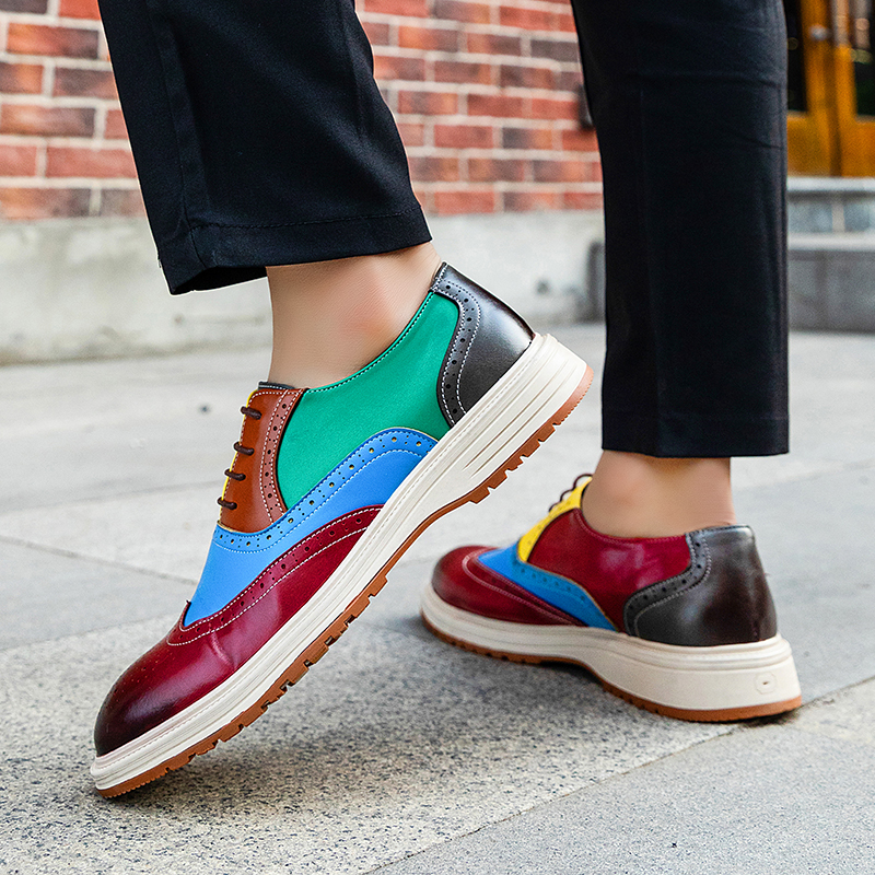 Patent Leather Oxford - Fashion New Gentleman Colours Pointed Oxford