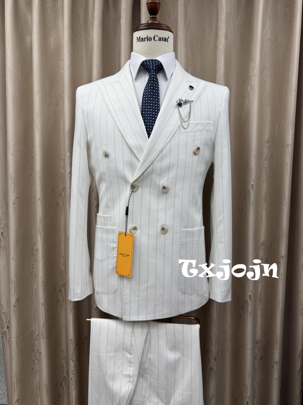 2026 New Striped Suit Set 2 Pi - Men'S Formal Wear For A Wedding reseña y precio