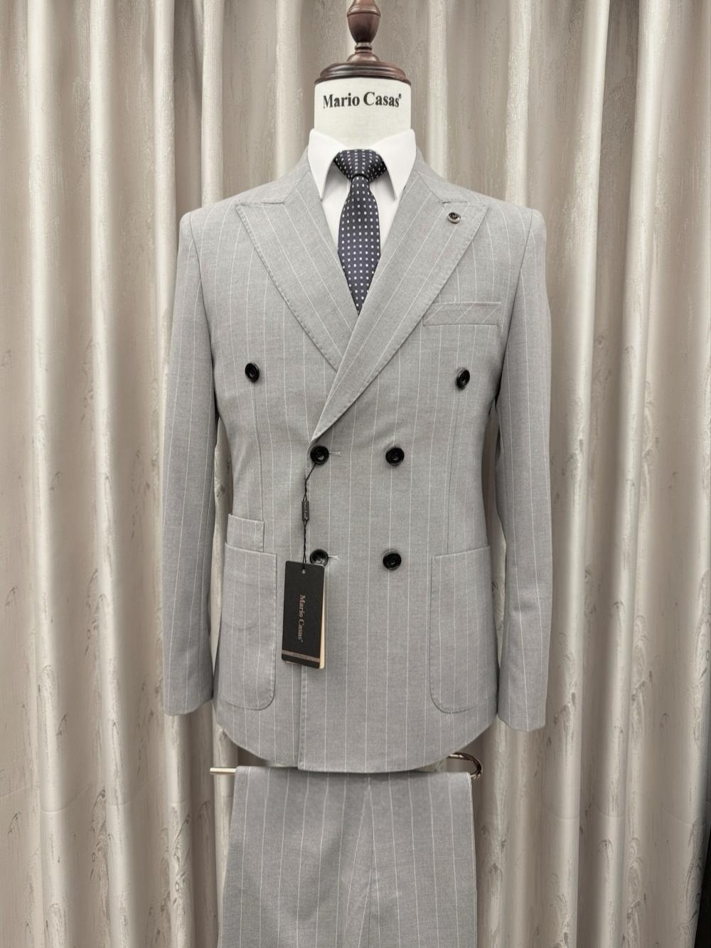 2026 New Striped Suit Set 2 Pi - Men'S Formal Wear For A Wedding reseña y precio