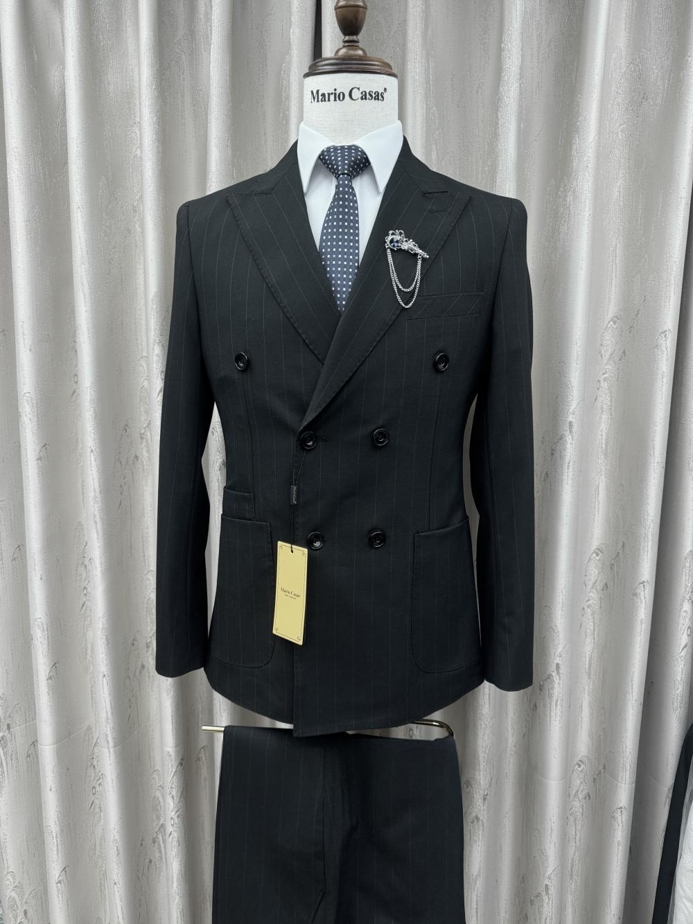 2026 New Striped Suit Set 2 Pi - Men'S Formal Wear For A Wedding reseña y precio
