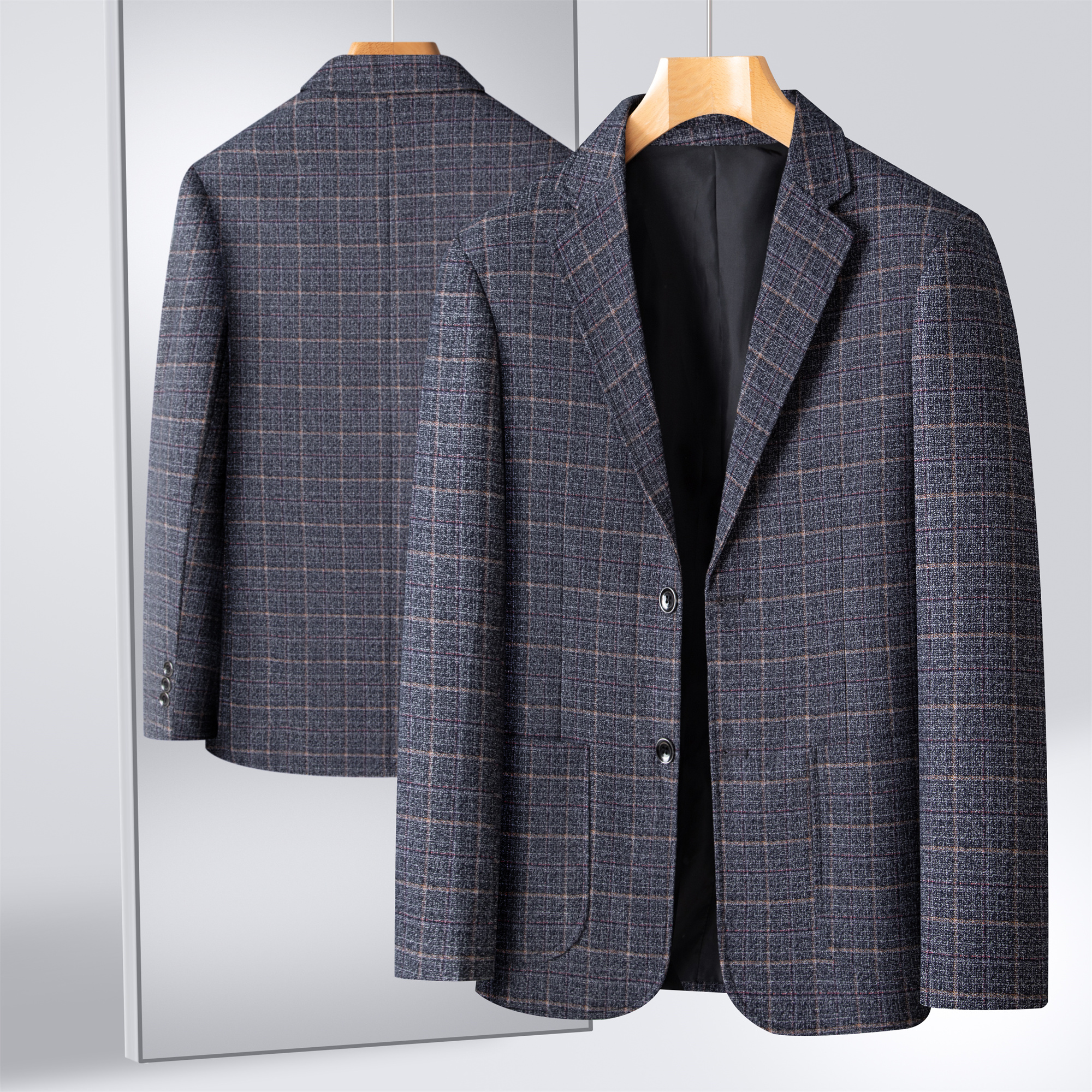 Striped Suit Men's Plaid Suit  - Large Men Formal Wear reseña y precio