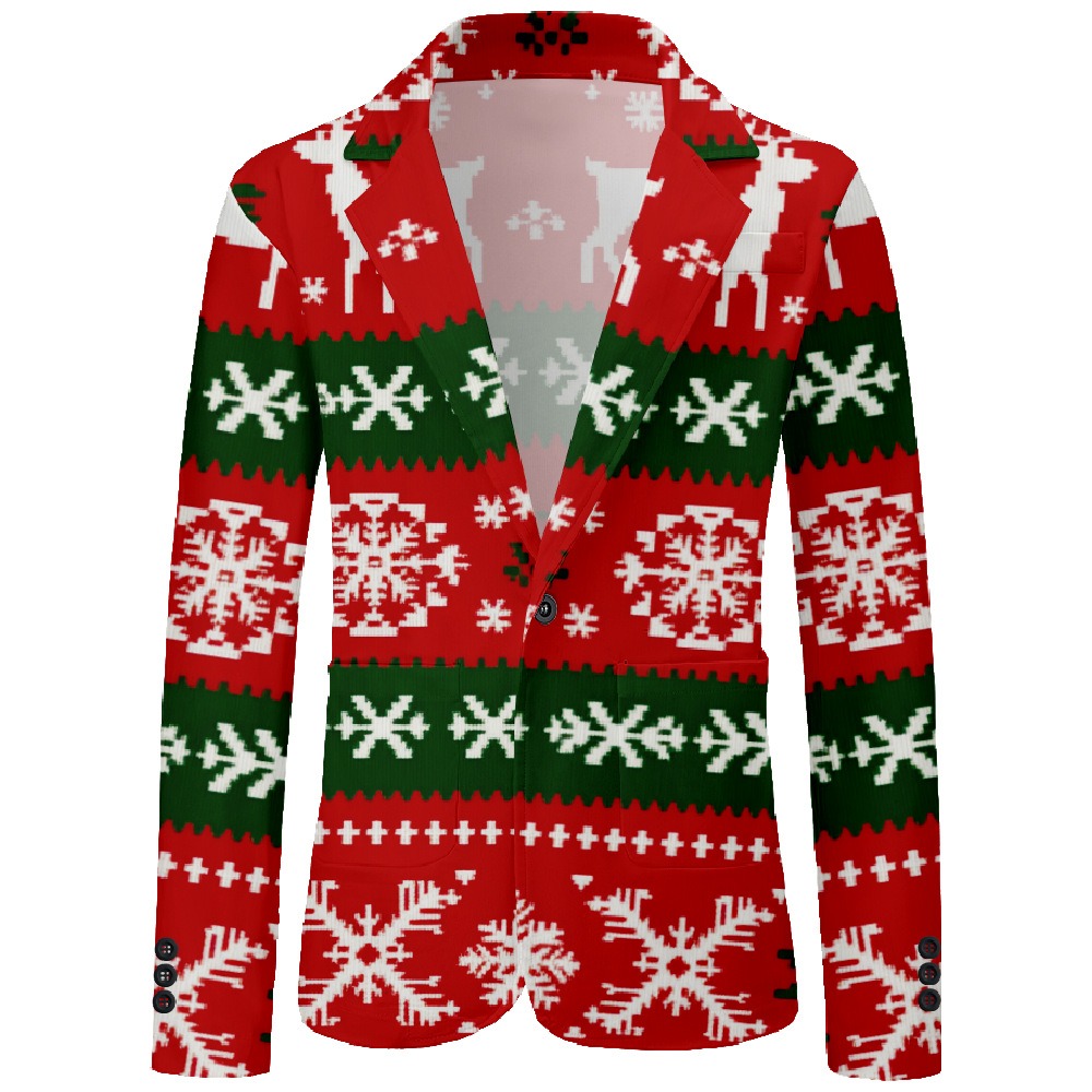 Men's Festive Xmas Casual Blaz - Men'S Holiday Formal Wear reseña y precio