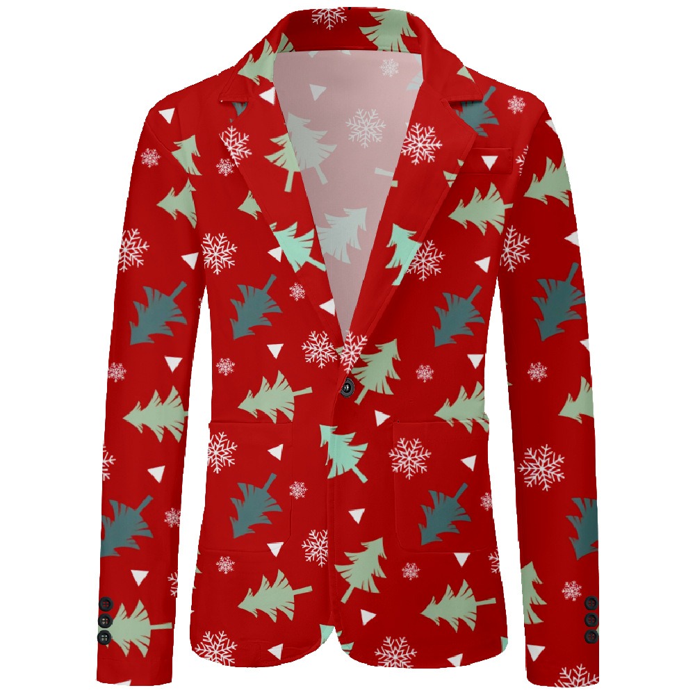 Men's Festive Xmas Casual Blaz - Men'S Holiday Formal Wear reseña y precio