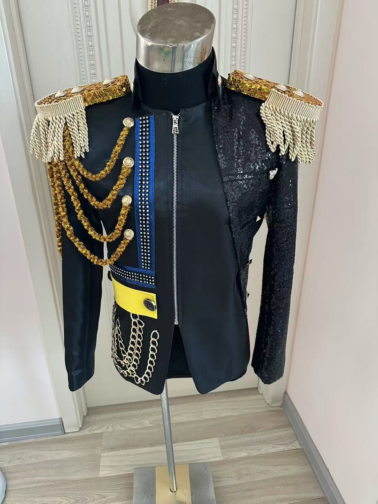 New Men Tassel Royal Jacket We - Formal Men Party Wear Jacket reseña y precio