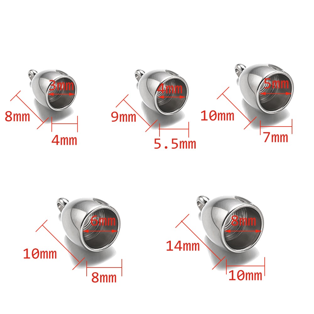 20pcs Tube End Caps Stainless  - Patent Leather Oxford reseña y precio