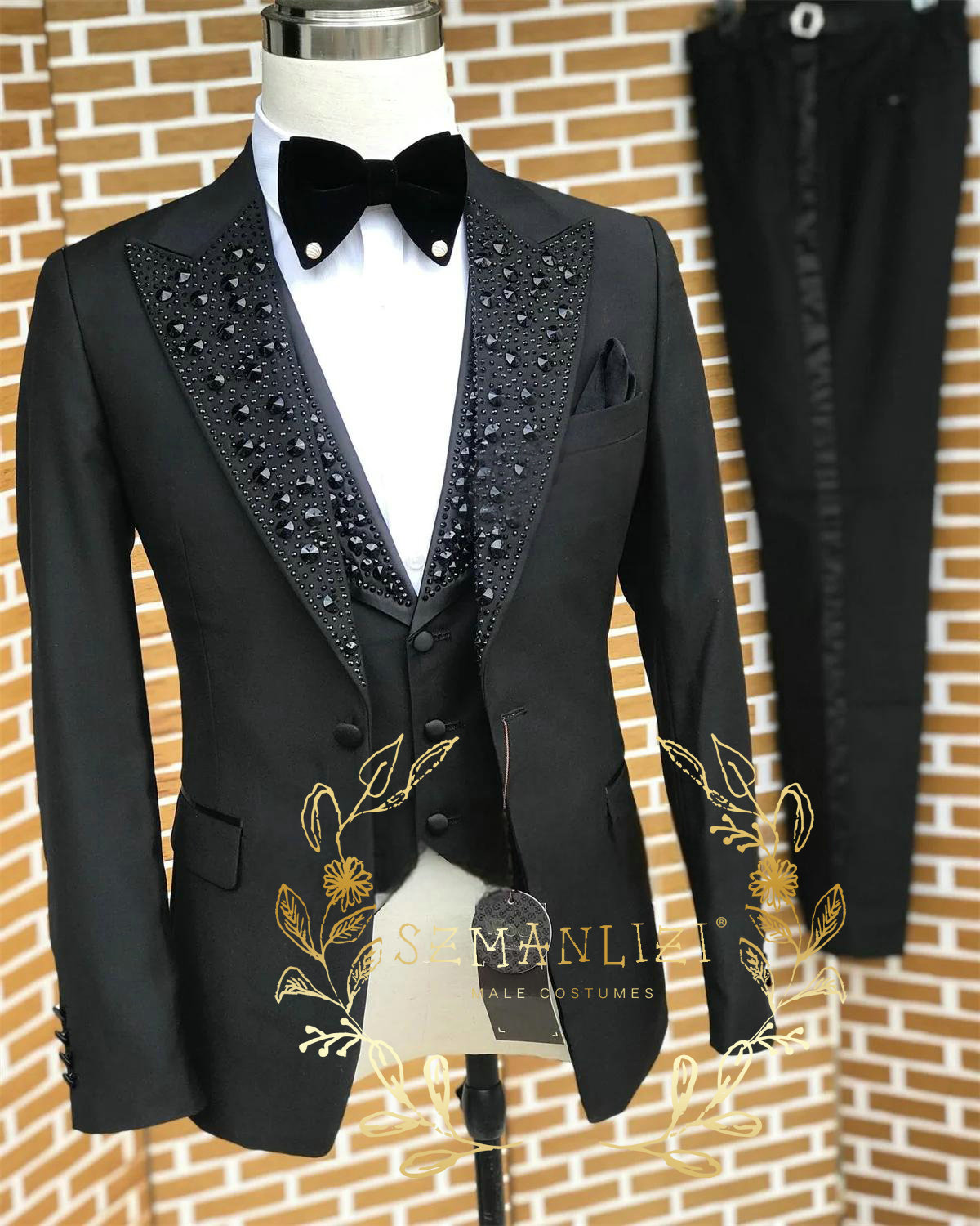 Black Men Suits Luxury Stone C - Men'S Formal Wear For A Wedding reseña y precio