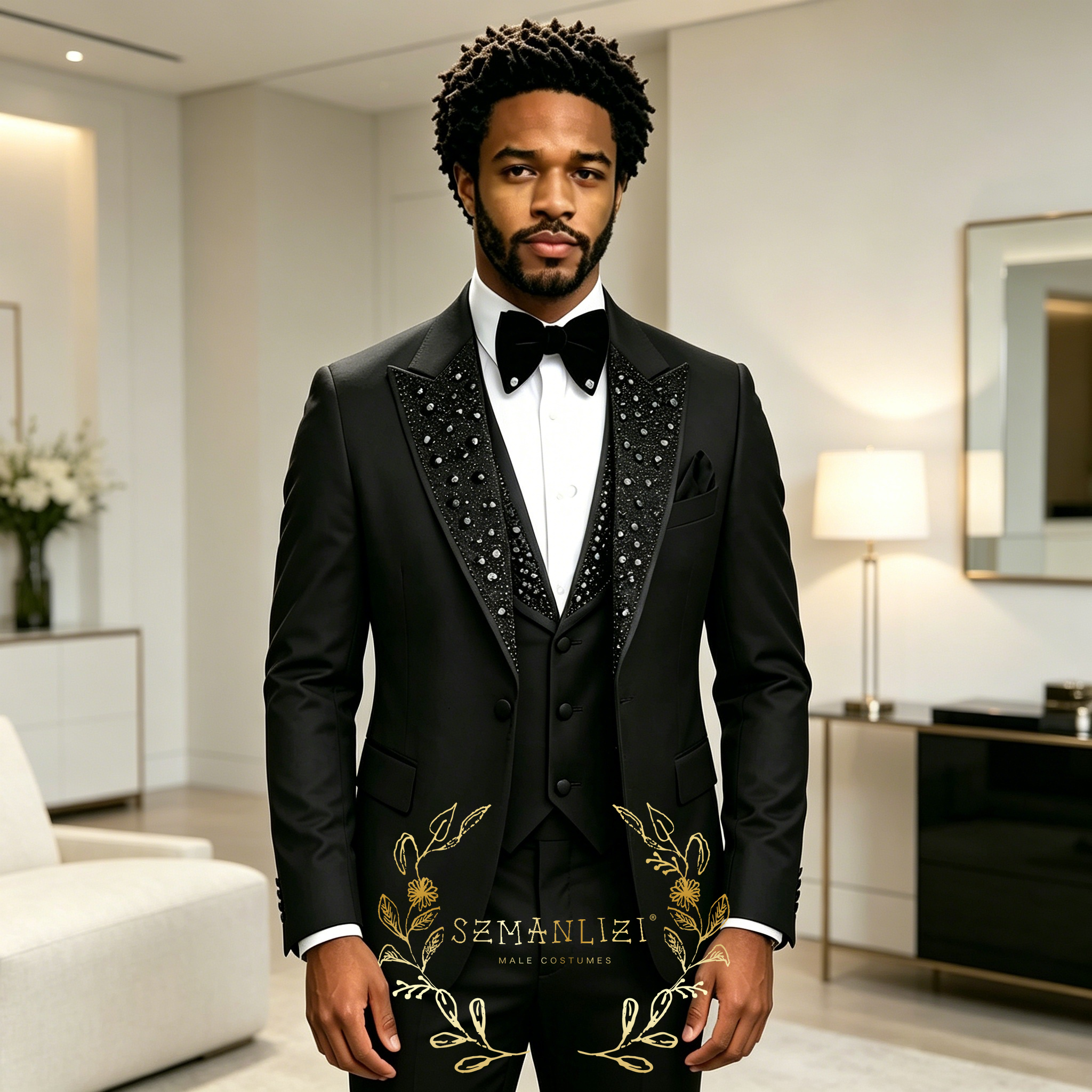 Black Men Suits Luxury Stone C - Men'S Formal Wear For A Wedding reseña y precio