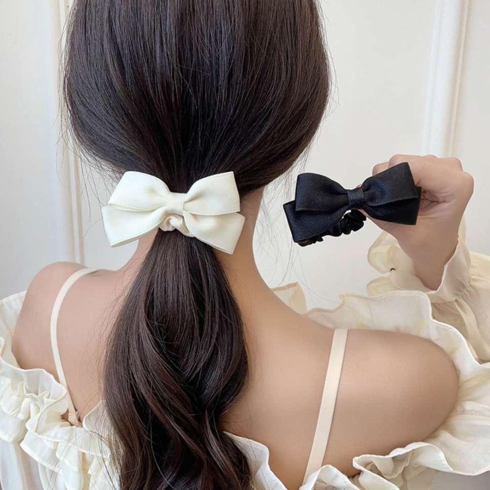 New Korean Bow Elastic Hair Ba - Tie Bar Clip reseña y precio