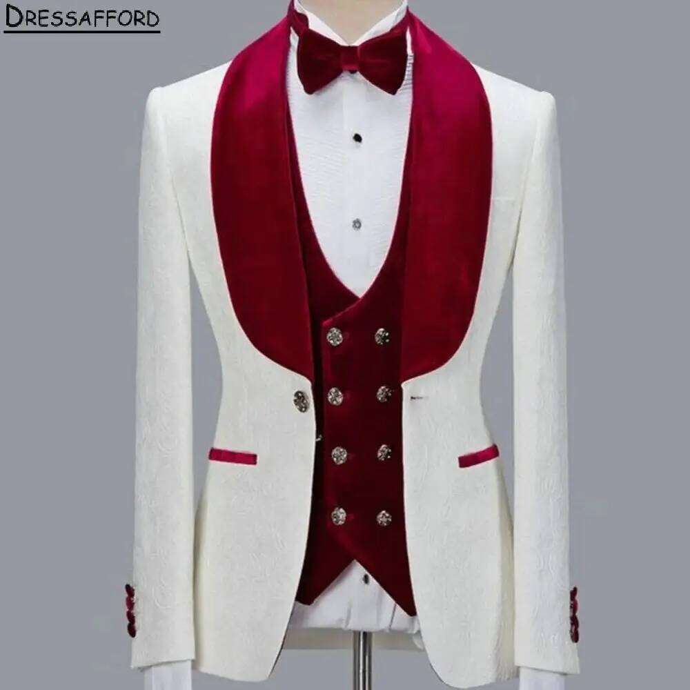 Elegant Formal Men Suits Three - Formal Men Party Wear Jacket reseña y precio