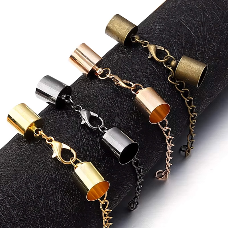 10Sets Leather Cord End Caps W - Patent Leather Oxford reseña y precio