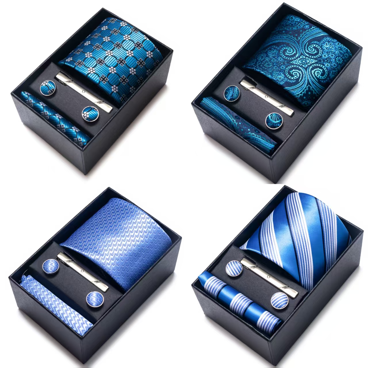 Bright Color Paisley Men's Tie - Tie Bar Clip reseña y precio
