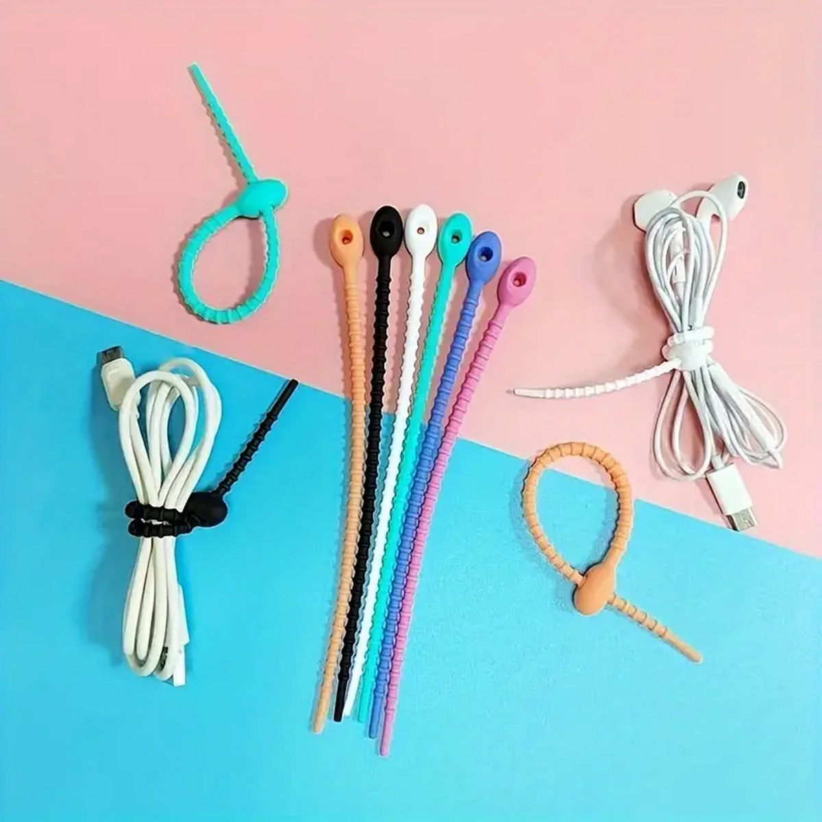Silicone Reusable Cable Wire O - Tie Bar Clip reseña y precio