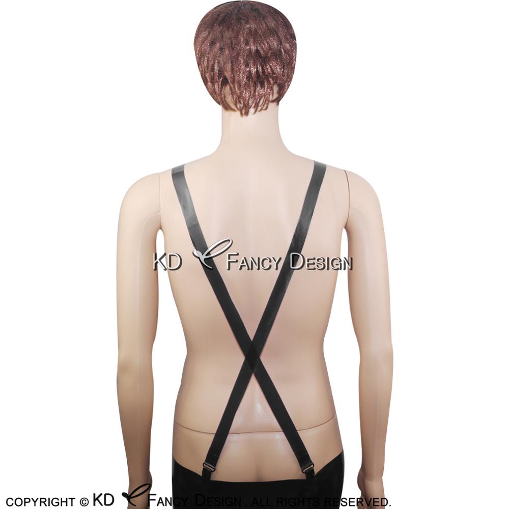 Black Sexy Rubber Latex Suspen - Tie Bar Clip reseña y precio