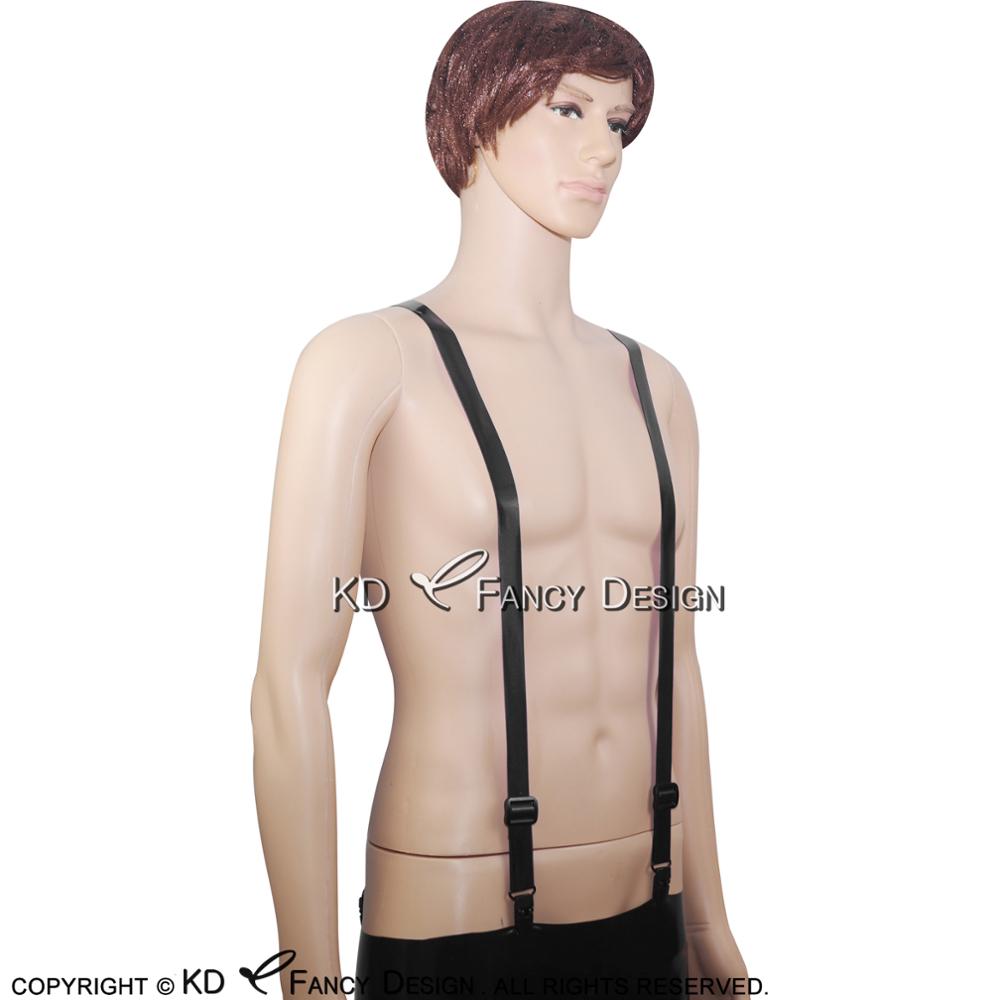 Black Sexy Rubber Latex Suspen - Tie Bar Clip reseña y precio