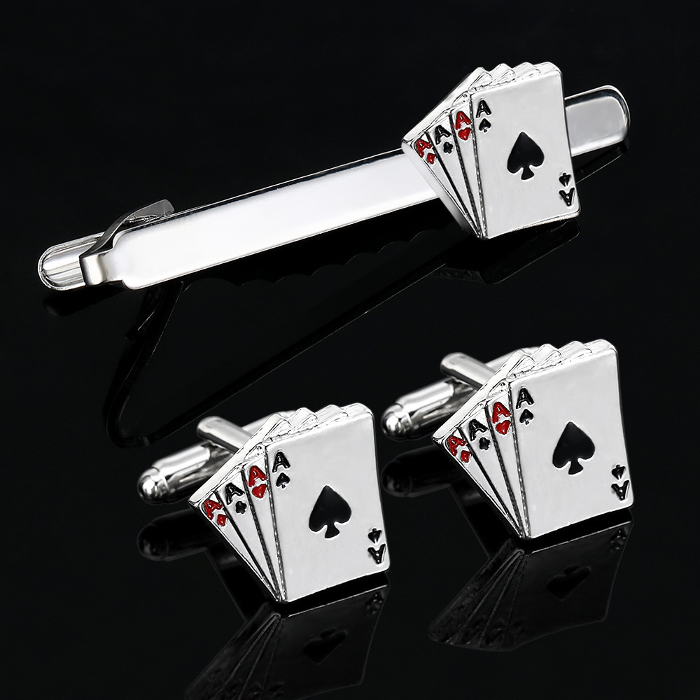 Men's Creative Poker Card Tie  - Tie Bar Clip reseña y precio