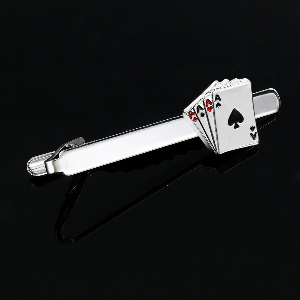 Men's Creative Poker Card Tie  - Tie Bar Clip reseña y precio
