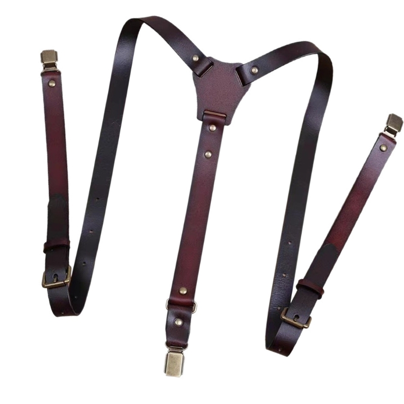  Classical PU Leather Suspende - Men'S Formal Wear With Suspenders reseña y precio