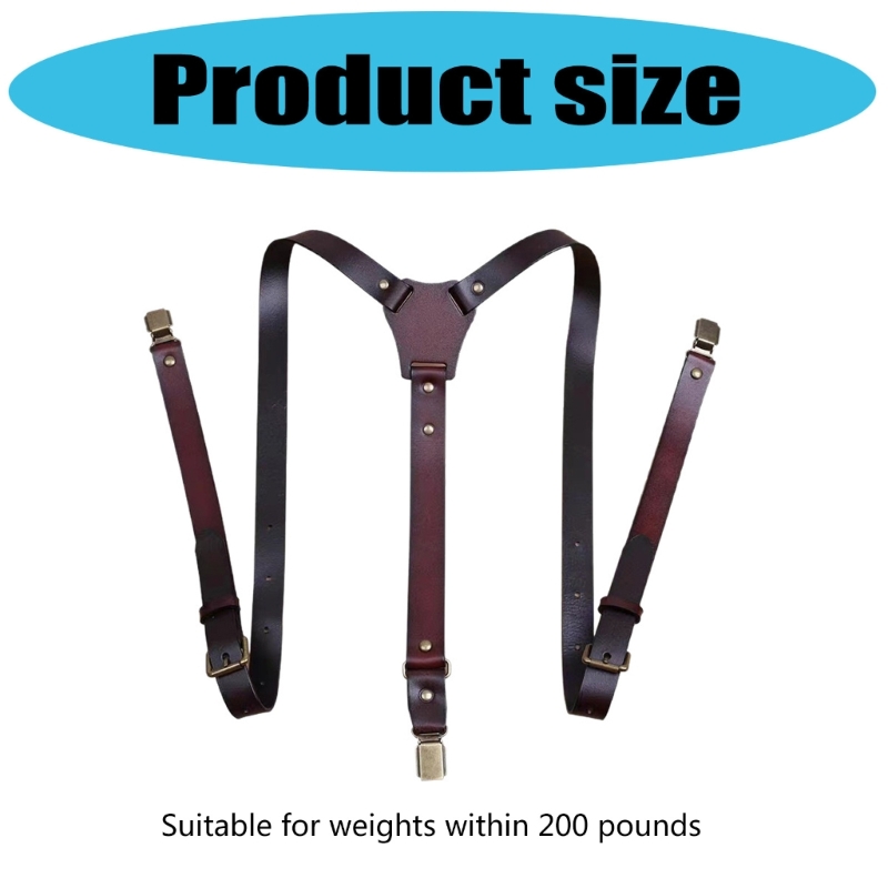  Classical PU Leather Suspende - Men'S Formal Wear With Suspenders reseña y precio