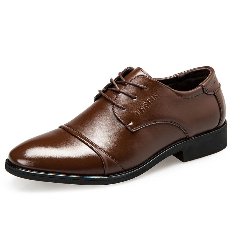 Large-sized men's leather shoe - Large Men Formal Wear reseña y precio