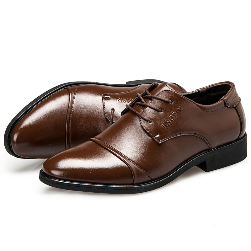 Large-sized men's leather shoe - Large Men Formal Wear reseña y precio