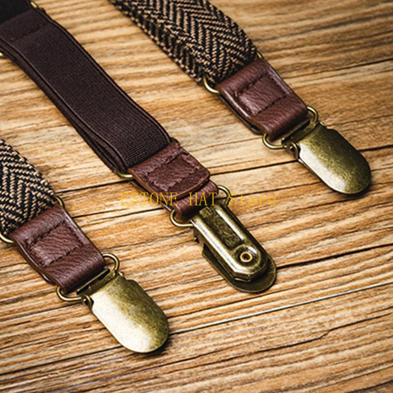 49MF 3 Clip Men Suspenders Ela - Men'S Formal Wear With Suspenders reseña y precio