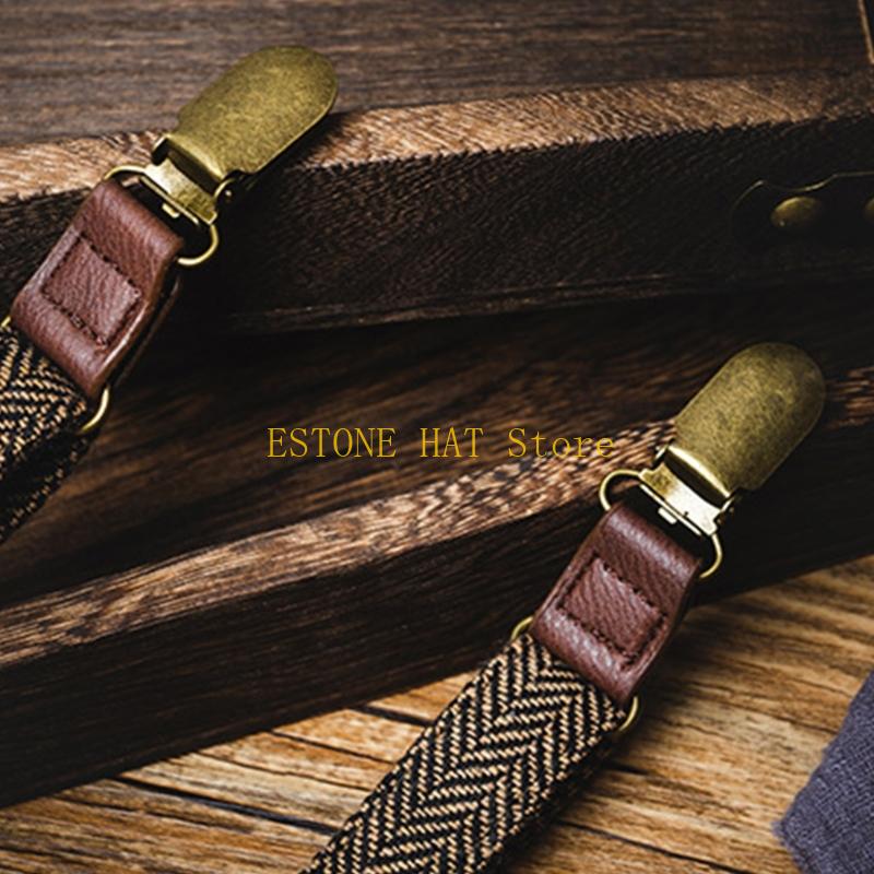49MF 3 Clip Men Suspenders Ela - Men'S Formal Wear With Suspenders reseña y precio