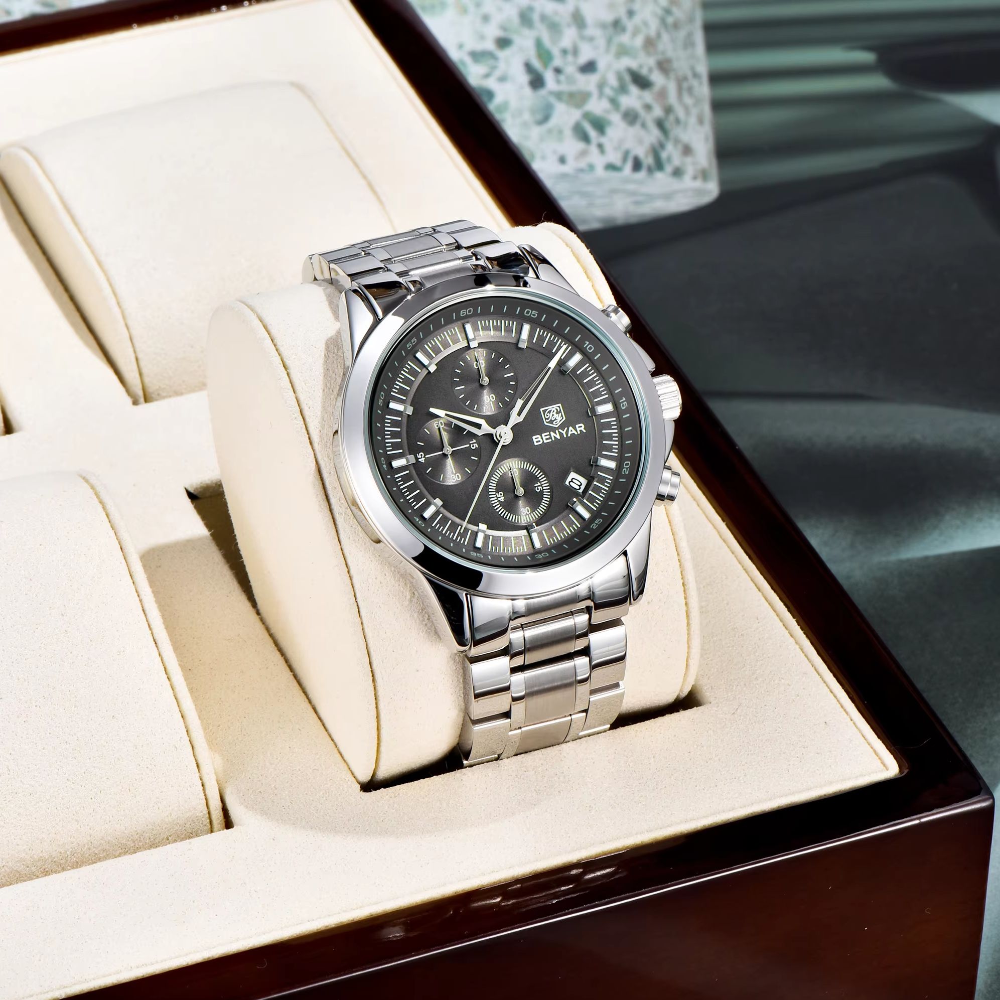 BENYAR Luxury Restrained Men Q - Men'S Formal Wear Watches reseña y precio
