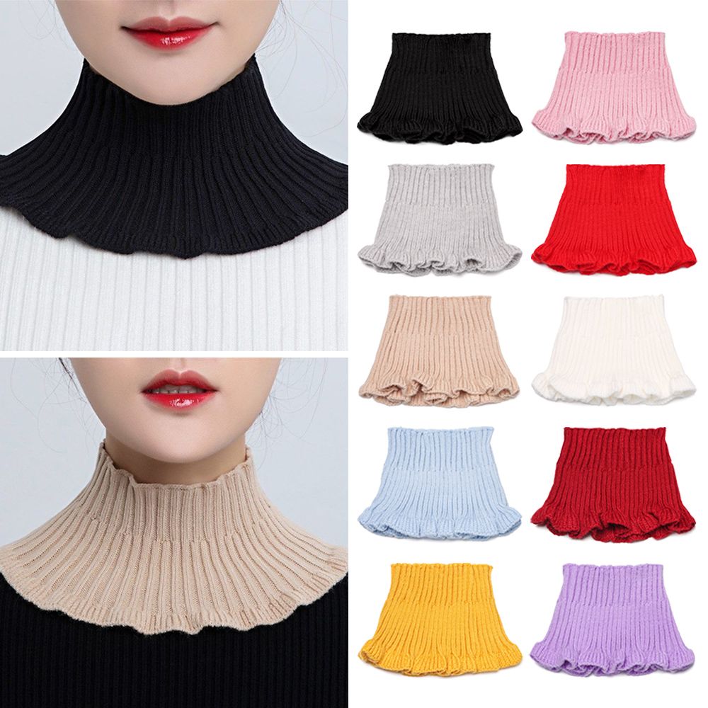 Knitted Fake Collar Scarf Wome - Windsor Knot Tie reseña y precio