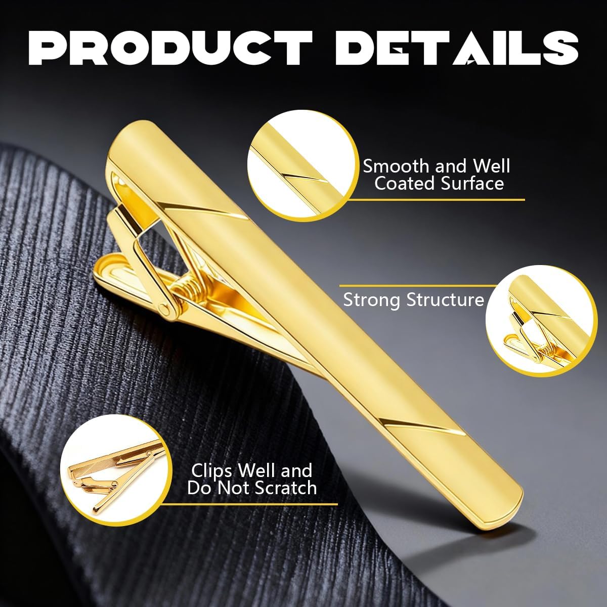 Mens Stainless Steel Tie Clip  - Tie Bar Clip reseña y precio