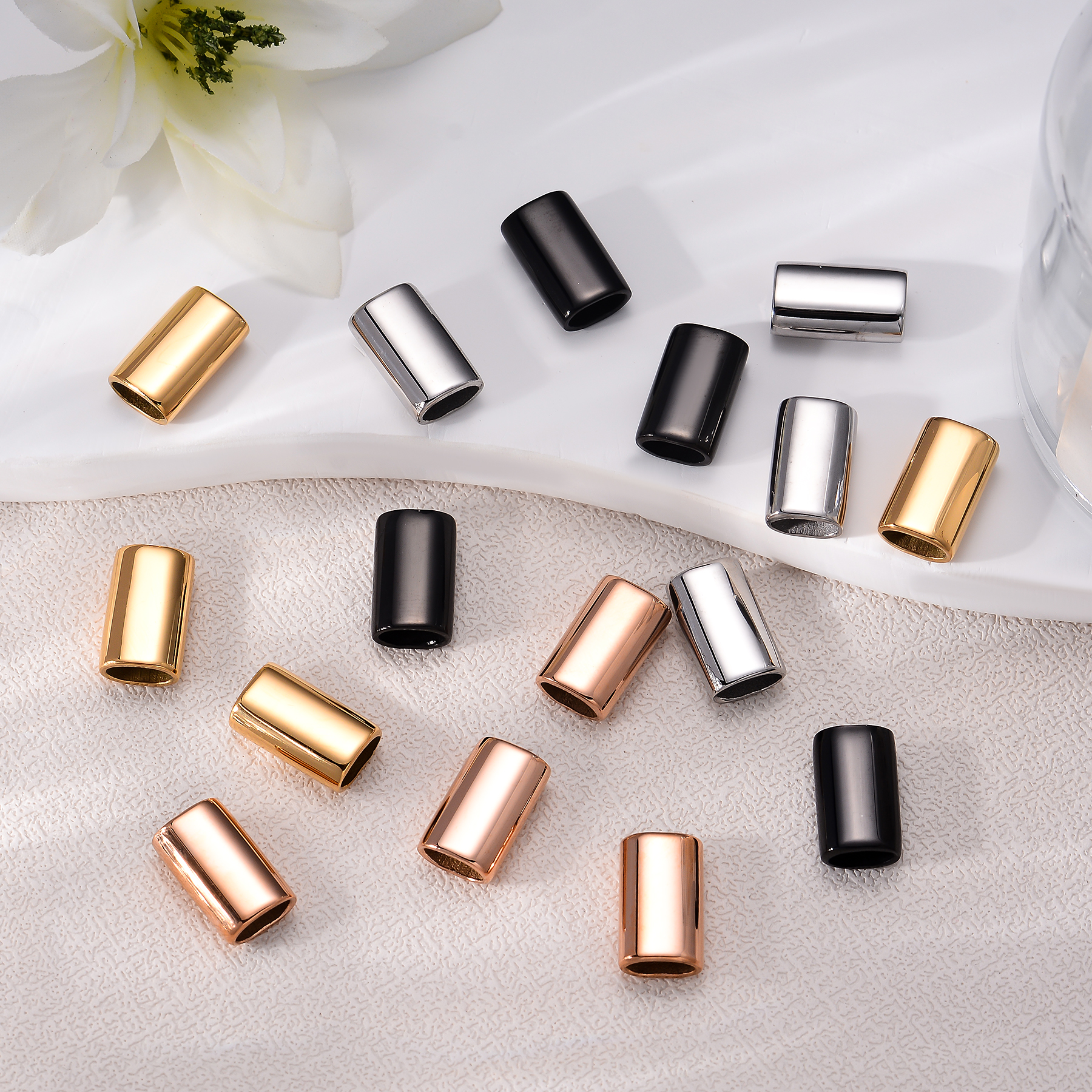 6PCS Stainless Steel Charm Sli - Patent Leather Oxford reseña y precio