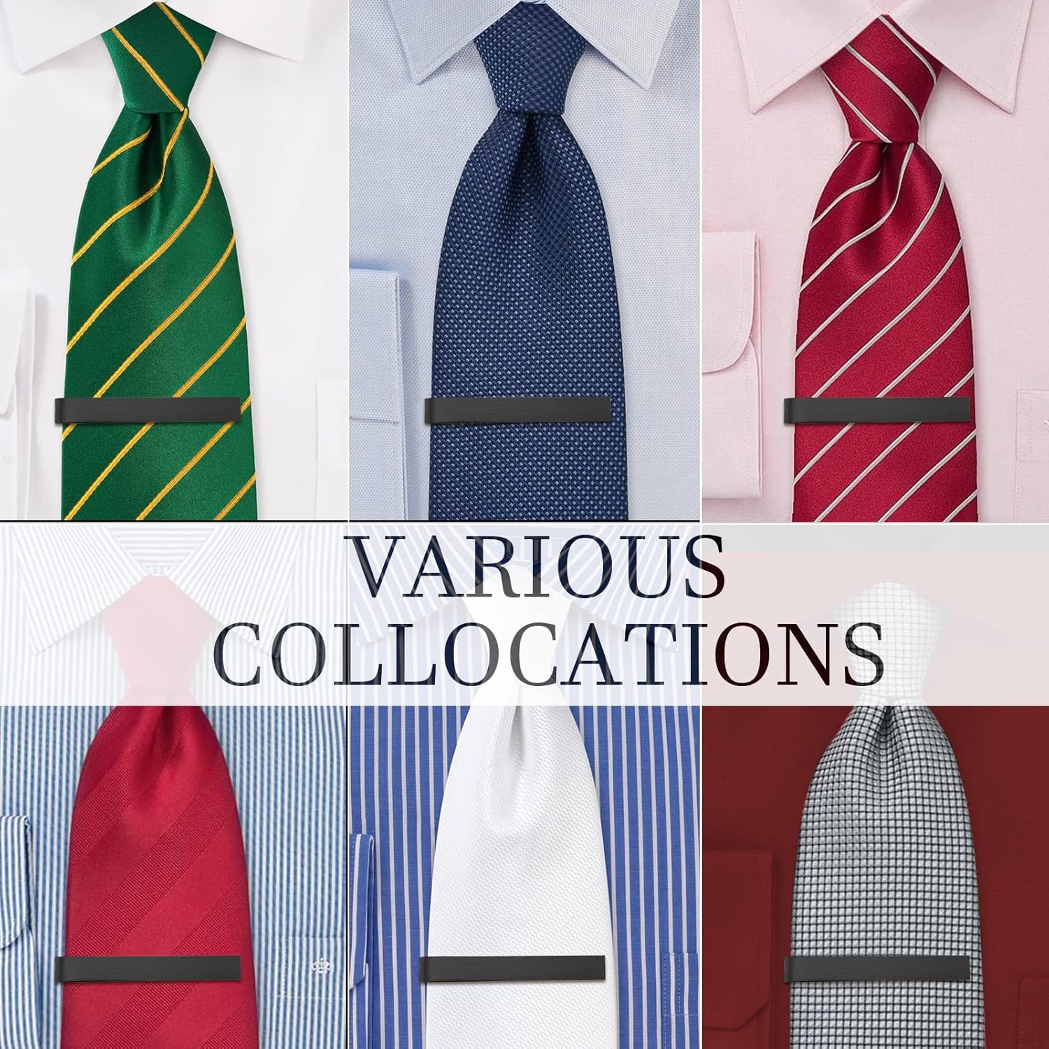 Skinny Tie Clip Bar Set, 2 Inc - Tie Bar Clip reseña y precio