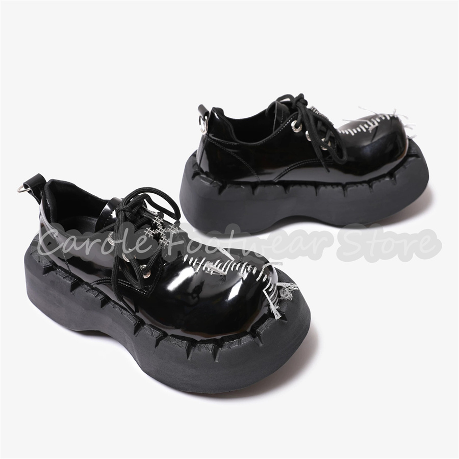 Male Chunky Bottom Heigh Incre - Patent Leather Oxford reseña y precio
