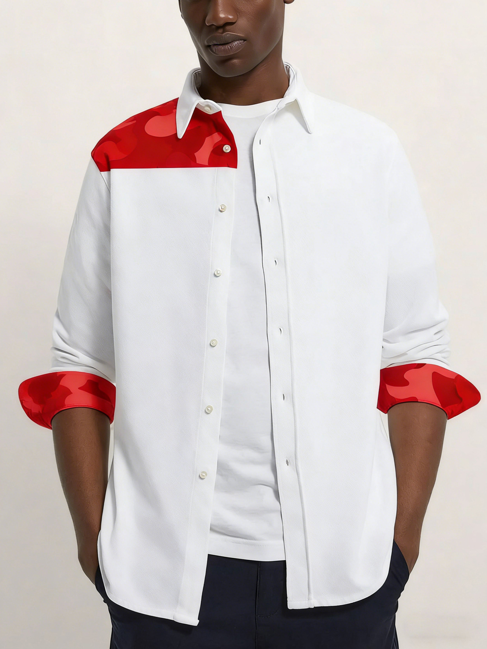 Men's Simple Fashion Long Slee - Large Men Formal Wear reseña y precio