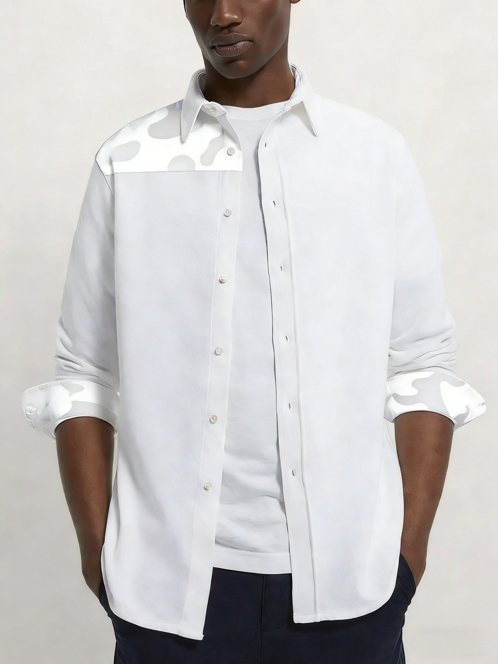 Men's Simple Fashion Long Slee - Large Men Formal Wear reseña y precio