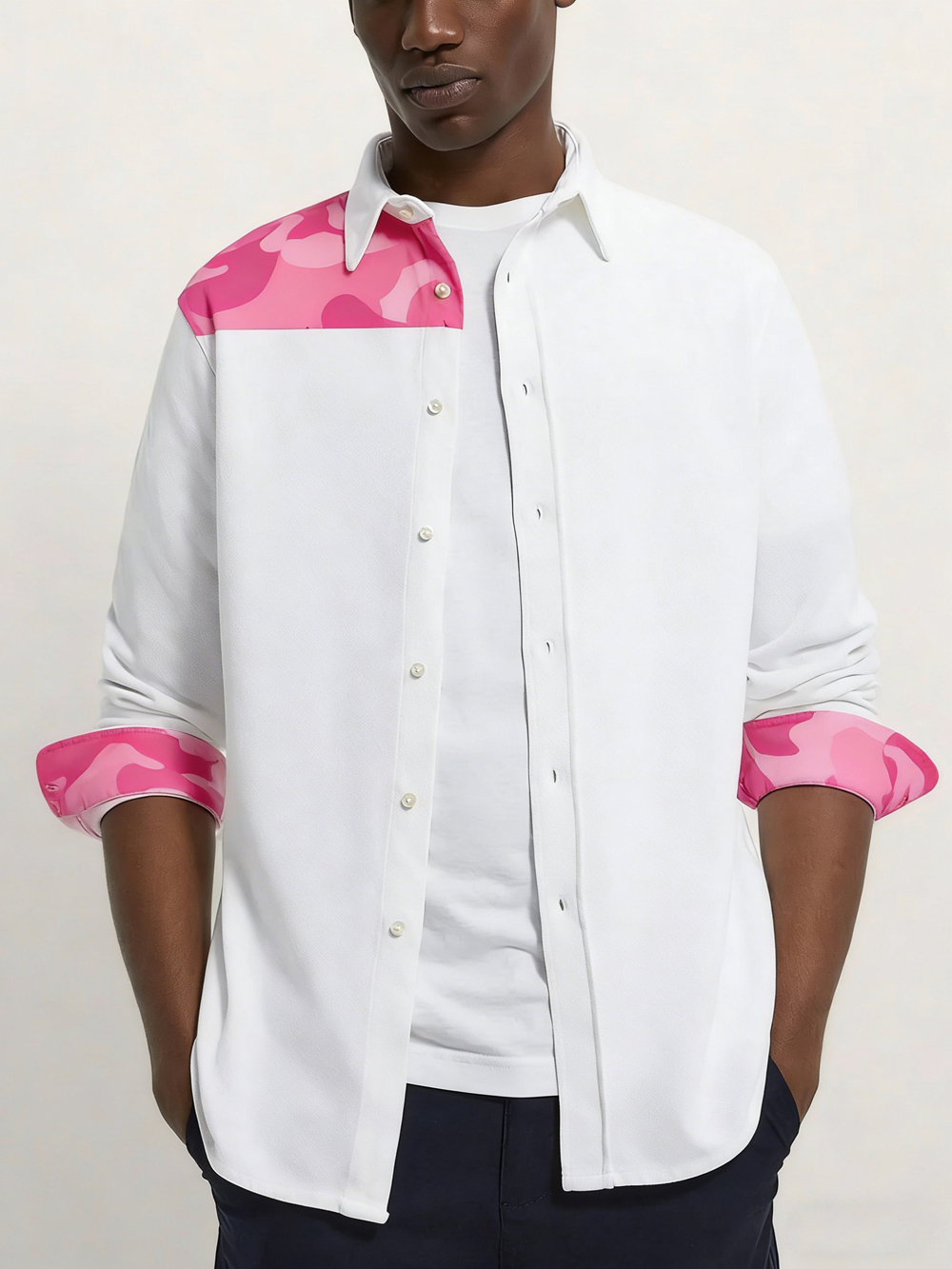 Men's Simple Fashion Long Slee - Large Men Formal Wear reseña y precio