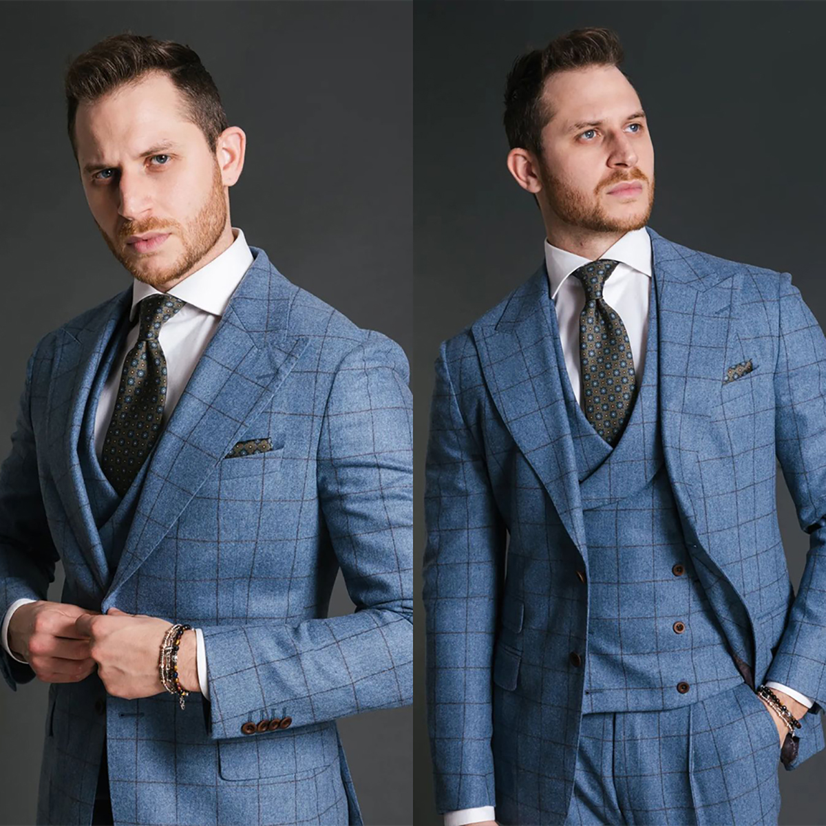 Blue Vintage Men Suit Tailor-M - Formal Men Party Wear Jacket reseña y precio
