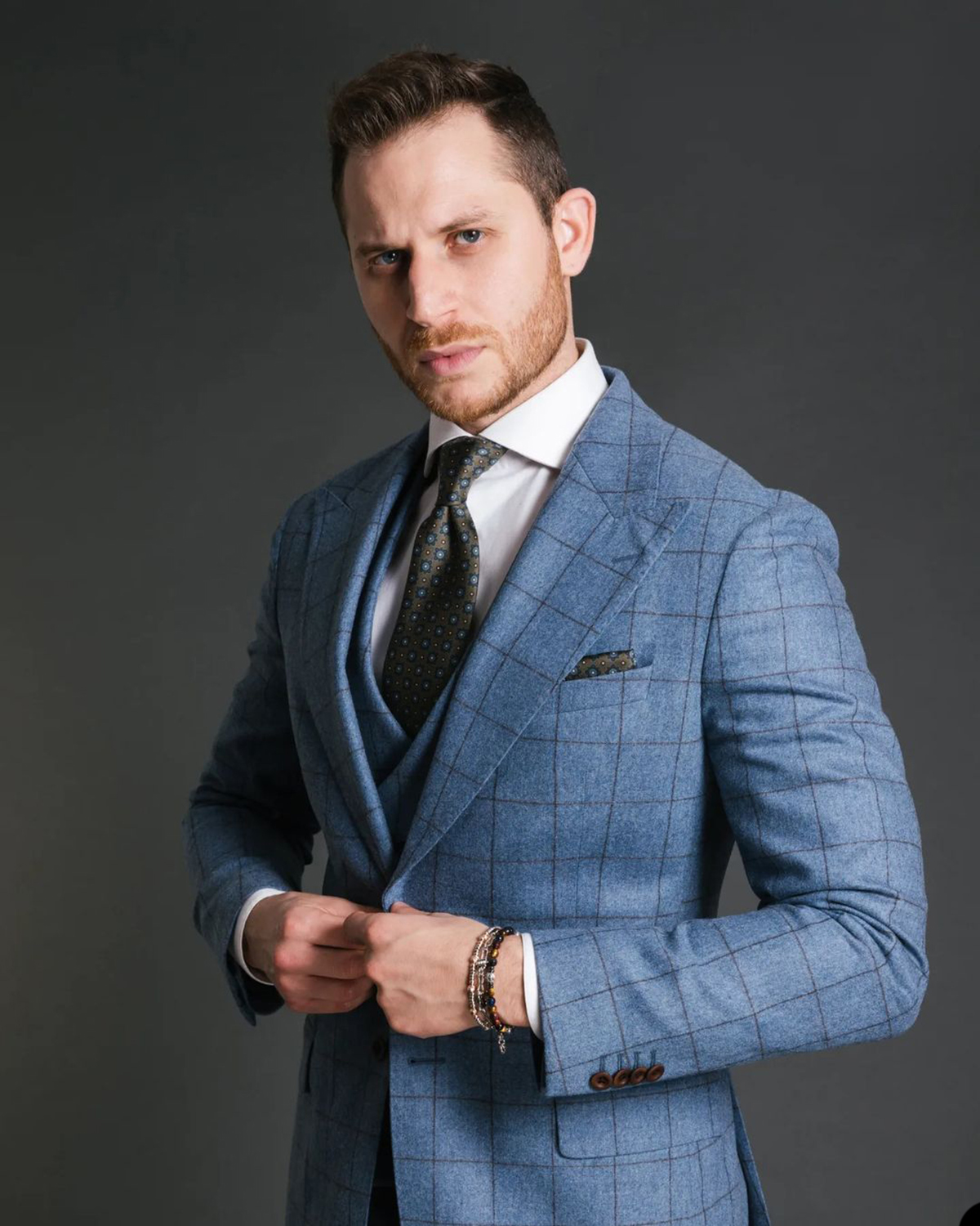 Blue Vintage Men Suit Tailor-M - Formal Men Party Wear Jacket reseña y precio