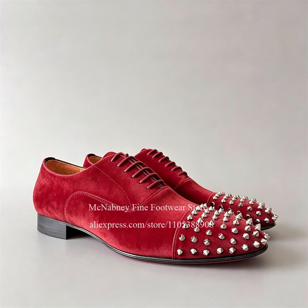 Spike Studs Leather Dress Shoe - Men'S Formal Wear For A Wedding reseña y precio