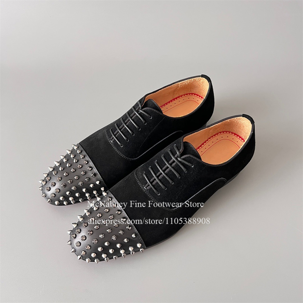 Spike Studs Leather Dress Shoe - Men'S Formal Wear For A Wedding reseña y precio