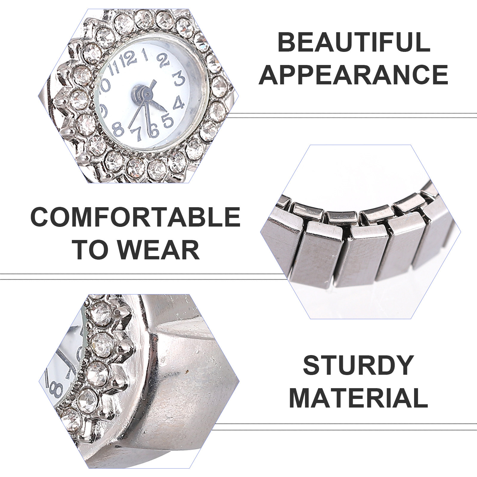 Finger Ring Watch Zinc Alloy J - Men'S Formal Wear Watches reseña y precio