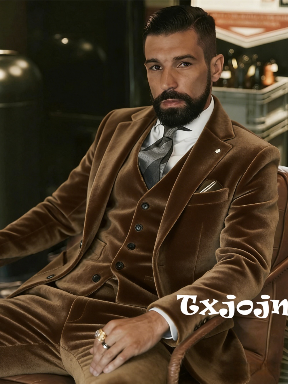 Men's Velvet Suits 3 Pieces Da - Men'S Formal Wear For A Wedding reseña y precio