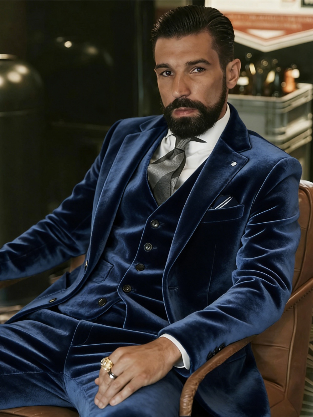Men's Velvet Suits 3 Pieces Da - Men'S Formal Wear For A Wedding reseña y precio