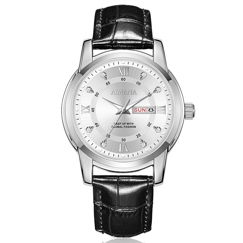 Elegant Leather Band Watch for - Men'S Formal Wear Watches reseña y precio