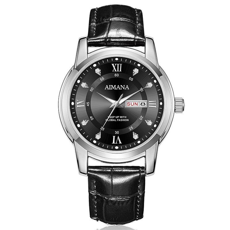 Elegant Leather Band Watch for - Men'S Formal Wear Watches reseña y precio