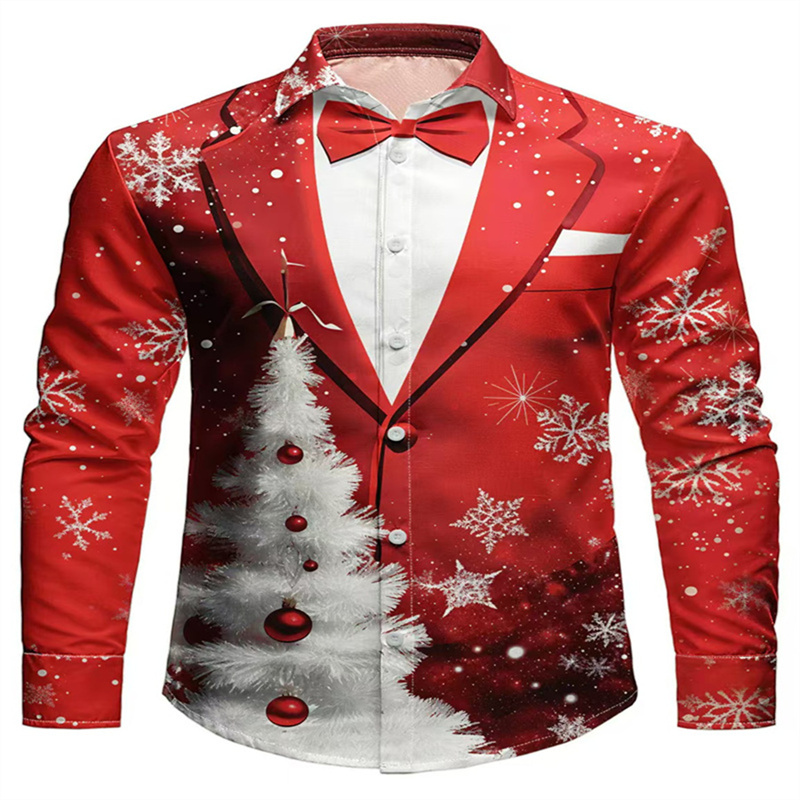 2025 Men's Christmas Snowflake - Men'S Holiday Formal Wear reseña y precio